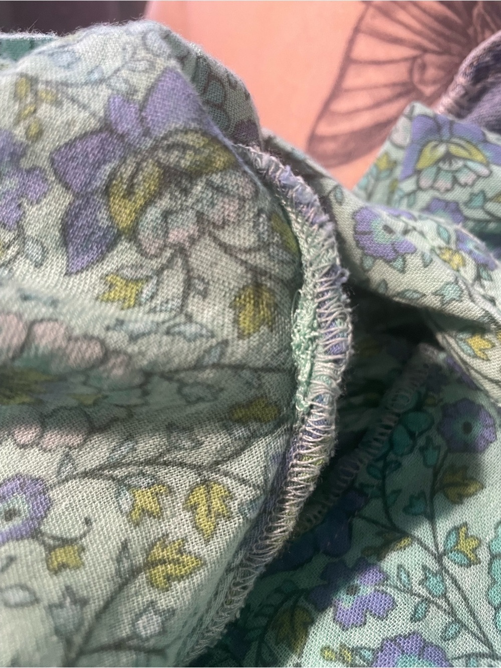 Spell Turquoise Floral Peasant Blouse - Picture 15 of 16